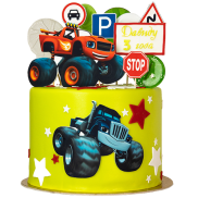 Торт «Вспыш и чудо машинки» - 1 изображение
