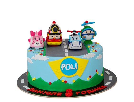 Торт «Робокар Поли»