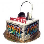 Торт с граффити - 1 изображение