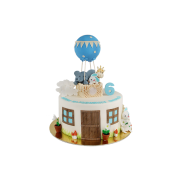 Торт «Друзья на воздушном шаре» - 1 изображение