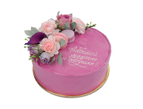 Торт в фиолетовых тонах