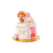 Торт «Скай и свинка Пеппа» - 1 изображение