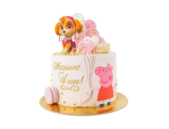 Торт «Скай и свинка Пеппа»