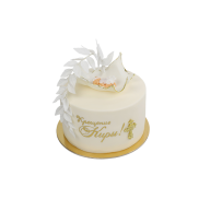 Торт на крещение с младенцем - 1 изображение