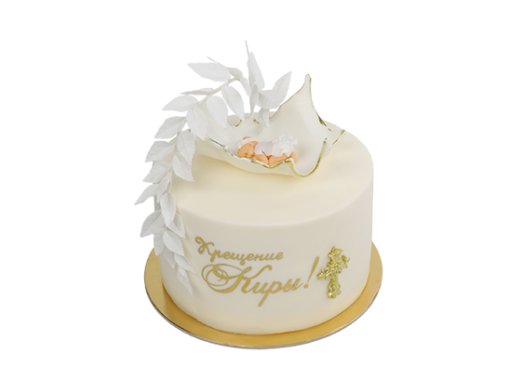 Торт на крещение с младенцем
