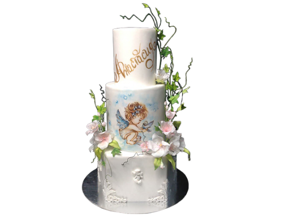 Торт трехъярусный «Ангелочек»