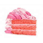 Торт в форме куба с цветами магнолии - 2 изображение