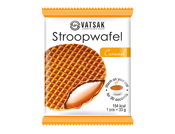 Стропвафля з карам. начинкою ТМ Vatsak, 33 г